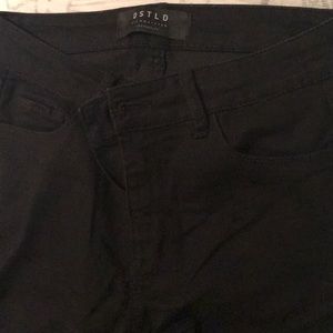 High rise skinny jeans